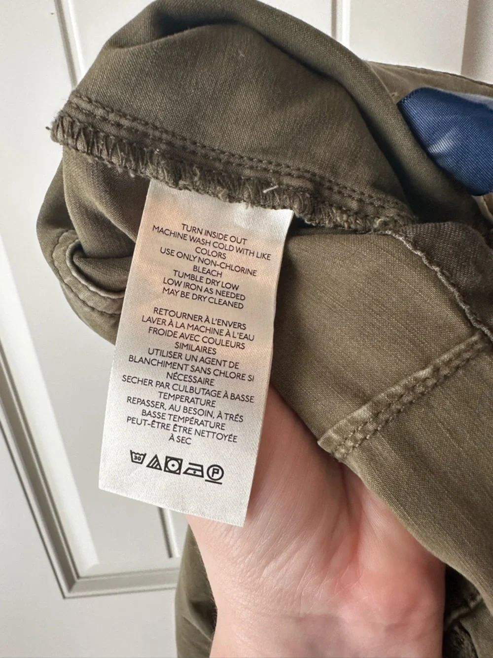 Anthropologie Pilcro Demilune Boot Olive Utility Pants - Picture 10 of 15